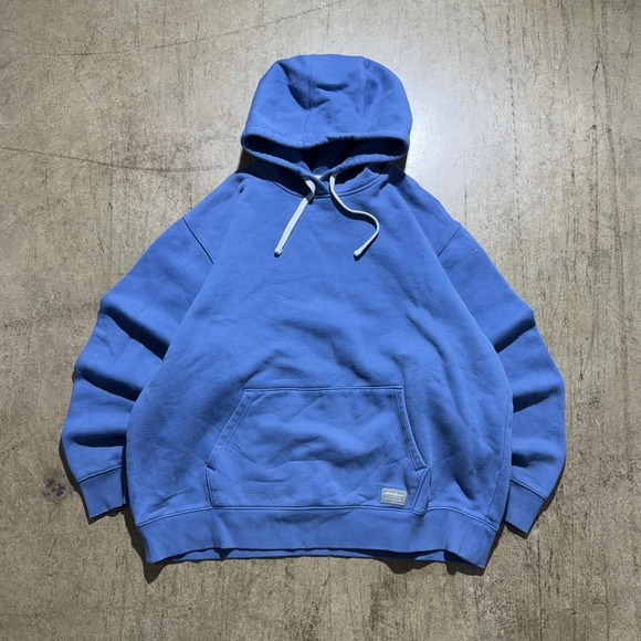 Eddie Bauer Other - Eddie Bauer Hoodie Sweatshirt Mens Large Blue Pullover Fleece Kangaroo Pocket